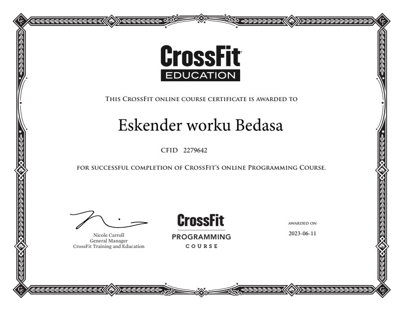 Certificate 3